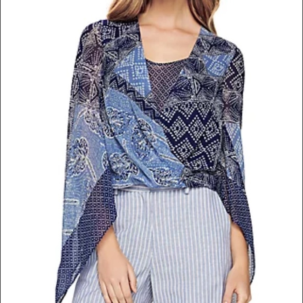 BCBGMAXAZRIA Multicolor Nickelette Blouse